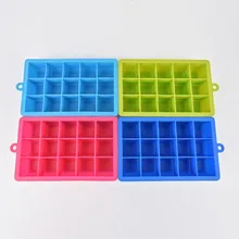 15 отверстий силиконовая форма для льда лоток DIY желе формы квадратный лоток для льда питьевой аксессуары JS22