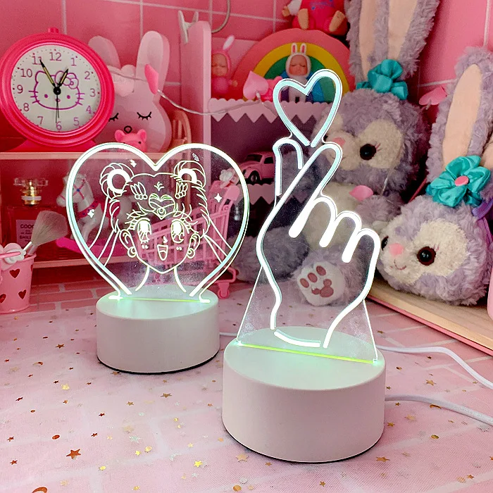 

Creative Cartoon Flamingo 3D Night Light Ornaments Holiday Xmas Party Romantic Wedding Decoration Kids Room Home Desktop Decor