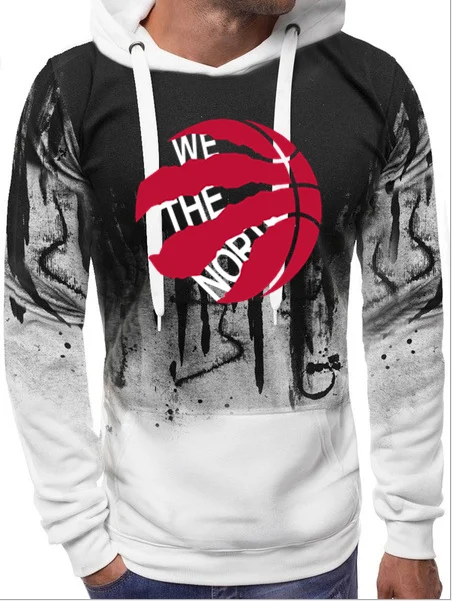 Толстовки с логотипом We the North Toronto fans Raptors man 20gjbg - Цвет: Белый