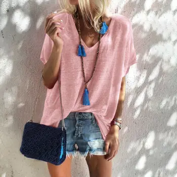 

Plus Size Women Lady Boho Short Sleeve Mini Dress Summer Beach Baggy Tunic Tops