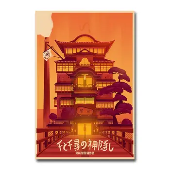 

Spirited Away Hayao Miyazaki Cute Japan Anime Silk Fabric Wall Poster Art Decor Sticker Bright