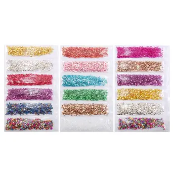 

1 Set Broken Glass Stones Crystal UV Epoxy Resin Filler DIY Nail Art Decorations X6HB