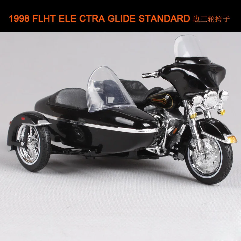 Maisto 1:18 Harley Davidson мотоциклетная коляска металлическая модель игрушки для детей подарок на день рождения Коллекция игрушек - Цвет: 1998