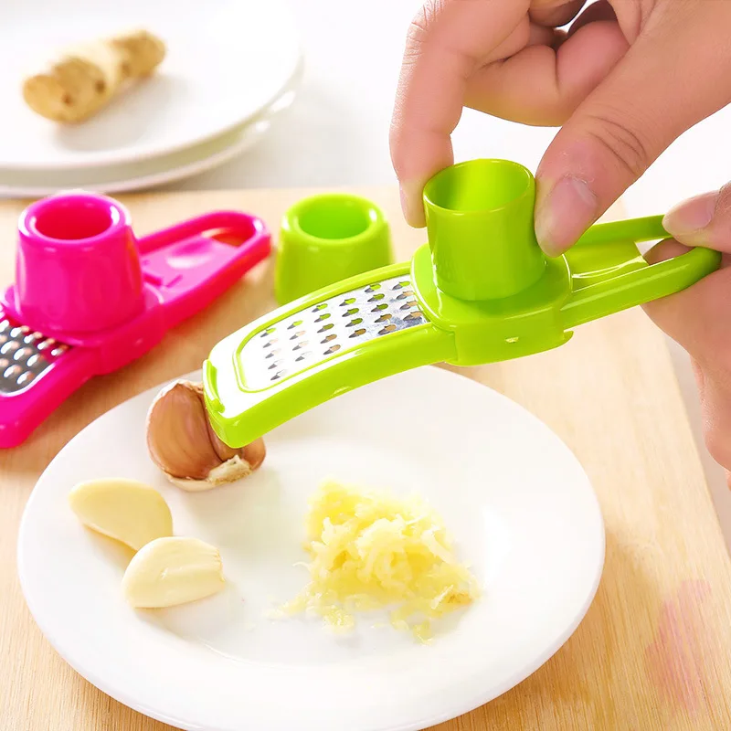 Kitchen Garlic Ginger Grinding Grater Peeler Slicer Cutter Squeezer Gadgets Tool 