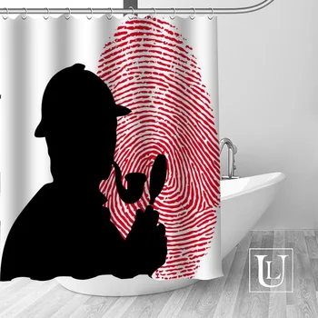 

Custom Detective Sherlock Shower Curtain MORE SIZE Waterproof Fabric Shower Curtain for Bathroom Decor Dropshipping