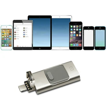 

Metal USB Flash Drive HD Memory Stick 8 16 32 64 128GB for iPhone Android Computer