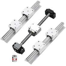 20MM Ball schraube SFU2005 Ende Bearbeitet + RM2005 einzigen Kugel Mutter + BK15 BF15/FK15 FF15/EK15 EF15 Ende Unterstützung + koppler schraube 2005