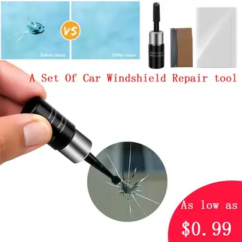 

Car Windshield Repair tool DIY Window Repair Tools Windscreen Glass Scratch Crack Restore Window Screen resin+blade+strips