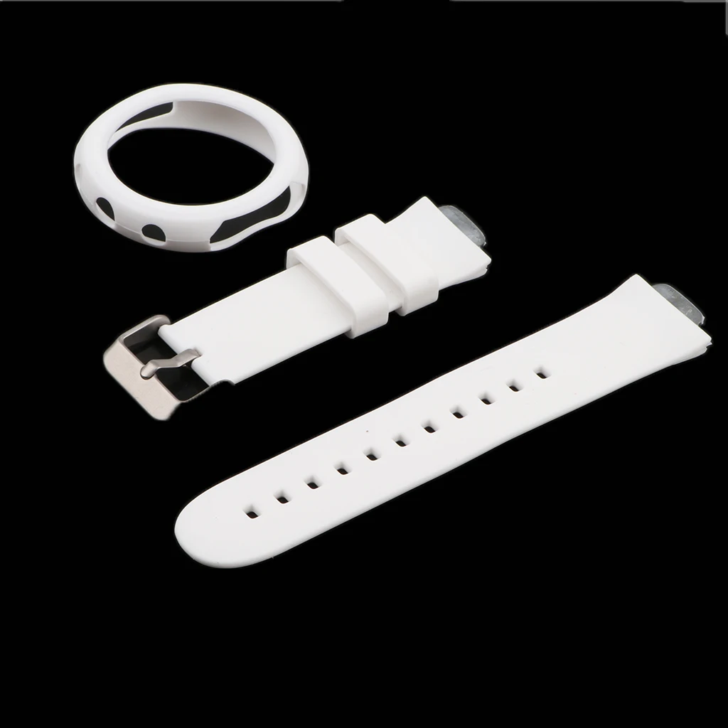 MagiDeal Silicone Watch Band+Protective Case for ASUS ZenWatch 3 Smartwatch