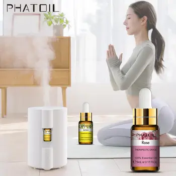 

5/10ml Pure Natural Rose Tea Tree Essential Oils Lavender Essential Oil Diffuser Jasmine Eucalyptus Vanilla Mint Sandalwood Oil