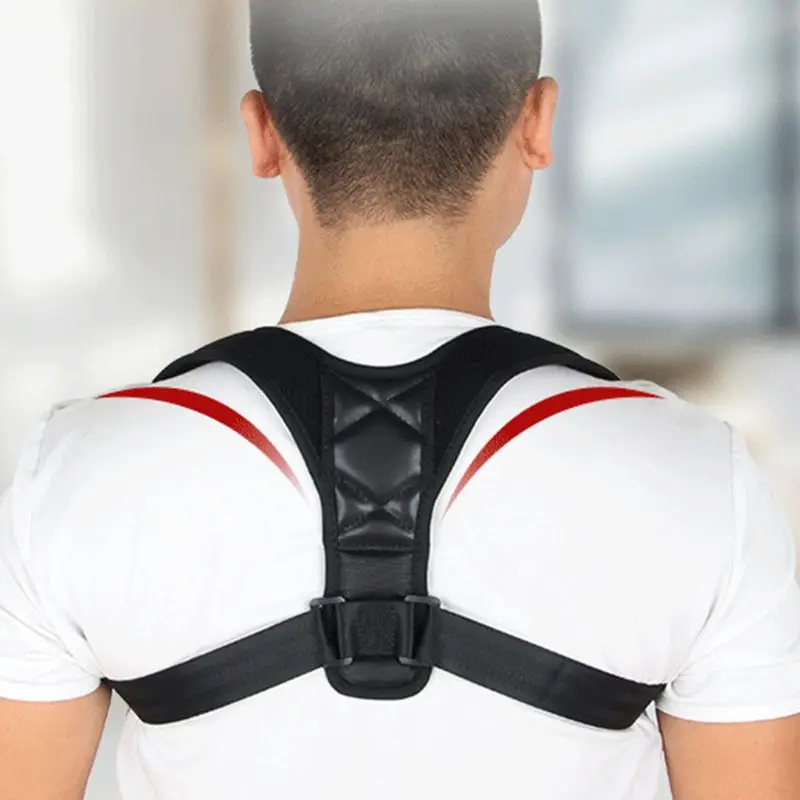 

Unisex Posture Corrector Adjustable Upper Back Clavicle Support Corset Invisible Shoulder Brace Belt for Pain Relief Alignment