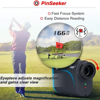 

6x Monocular Golf Rangefinder LCD Display Digital Accuracy Distance Meter for Hunting Golf Range Finder Measure Distance