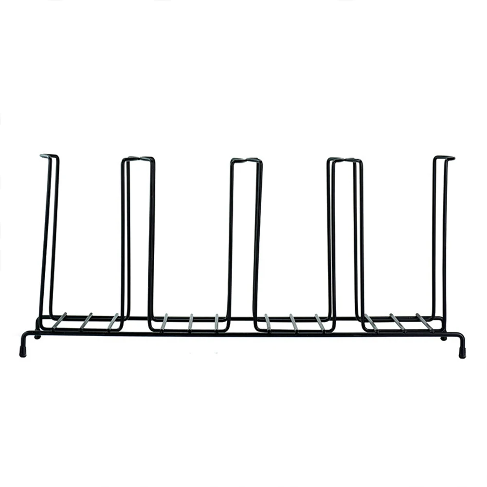 

4 Section Kitchen Snack Bar Holder Storage Organizer Anti-slip Base Stainless Steel Cup Rack Free Standing Milk Tea Shop Durable