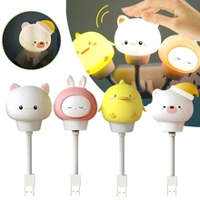 

LED Chlidren USB Night Light Cute Cartoon Night Lamp Bear Remote Control for Baby Bedroom Decor Bedside Lamp Navidad Gift 2022