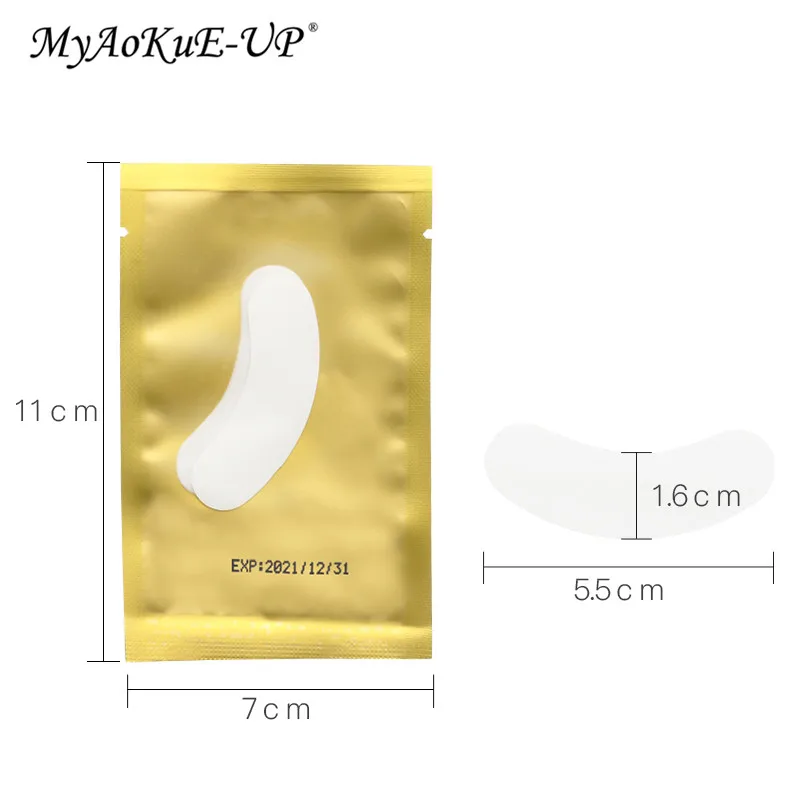 50 Pair Small Eye Pads Eyelash Extension Patches Tips Sticker Wraps Cosmetic Tools Makeup for Grafting Eyelash Pad Gel Patch eyelash patch eyelash pads eyelash patches eyelash accessories eyelash extension supplies