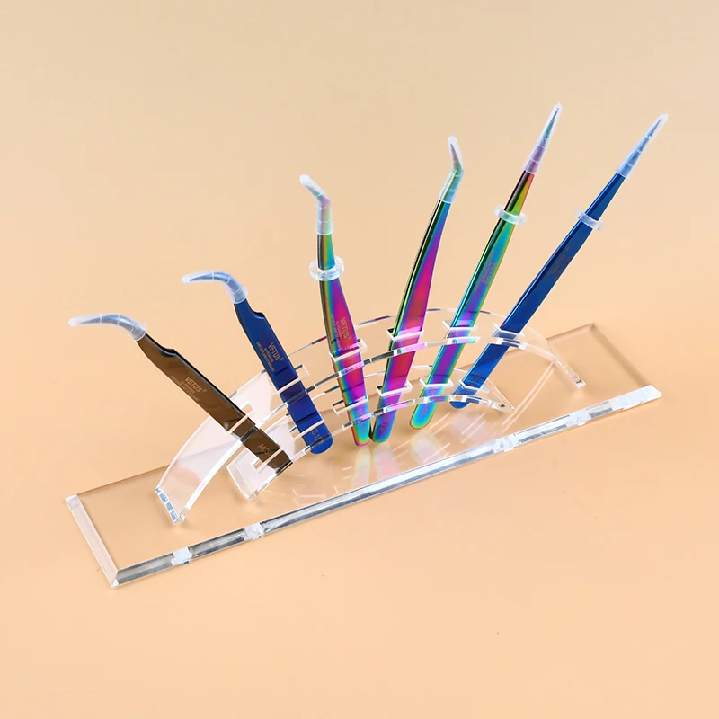Держатель для пинцета держатель хранения пинцетов наращивания ресниц и бровей