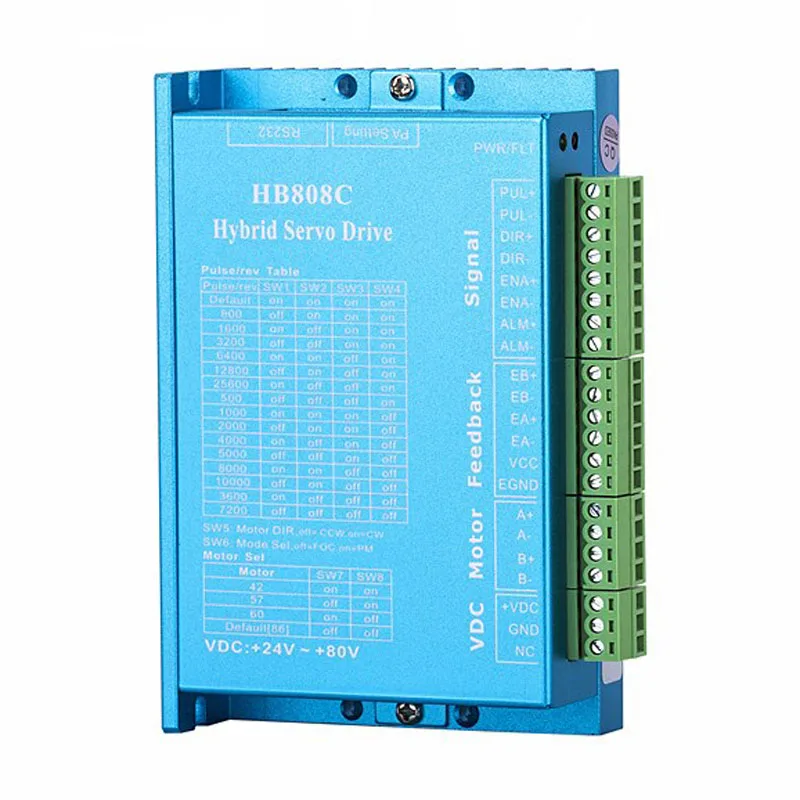 HB808C Nema 17 23 24 AC18-80V 2-фазный замкнутый цикл шаговый двигатель драйвер для