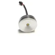 10 шт./лот, светодиодный мини-светильник для шкафа, 3 Вт, диаметр 37 мм, Ac85-275v, серебряная рамка, встраиваемый потолок, без мерцания, точечные светильники для дома