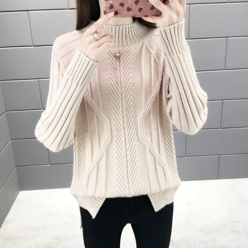 Women Sweaters And Pullovers 9320 New Women's Clothing, Autumn And Winter, Sweater, Sleeve, 47-2 Floor, 3 Rows, 2 Shelves - Цвет: see chart