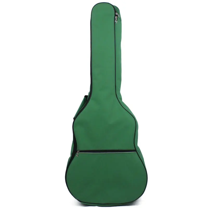 Green Открытый 40/41 дюймов гитары сумка чехол рюкзак 600D Оксфорд Акустическая гитара сумка Водонепроницаемый крышка двойные плечевые ремни - Цвет: Green