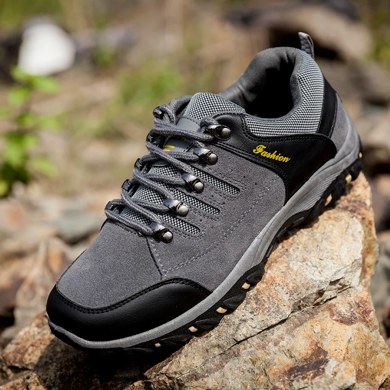 Goedkoop 2019 nieuwe mannen casual schoenen Zapatos de Hombre comfortabele waterdichte outdoor wandelschoenen en najaar rubber sneakers