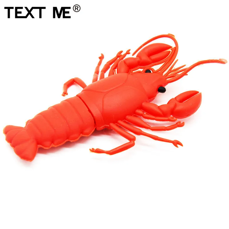Король SARAS мультфильм красный лангуст usb2.0 4 GB/8 GB/16 GB/32 GB/64 ГБ флэш-накопитель USB флэш-накопитель Творческий gifty 100% реальные capcacity