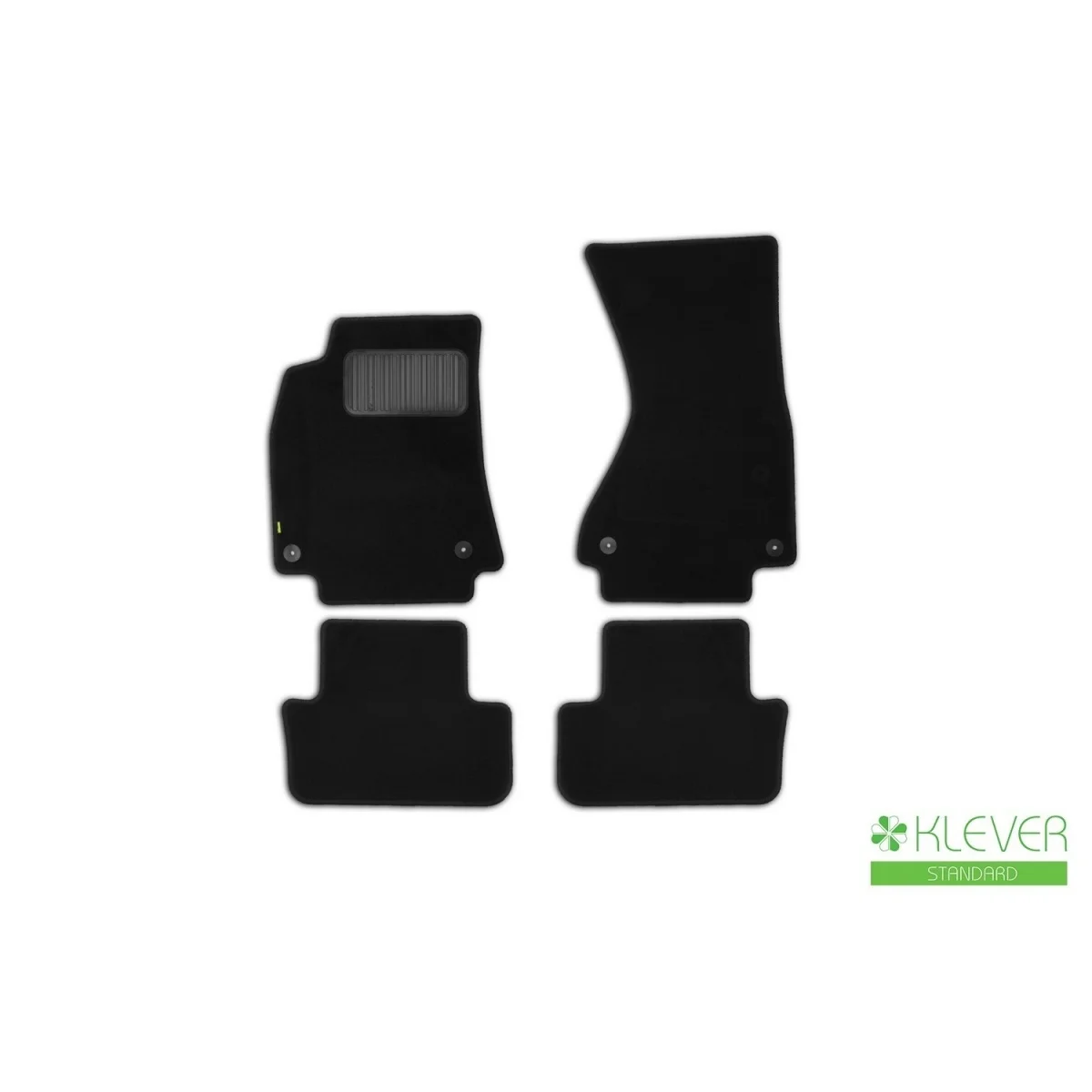 Коврики в салон klever standard audi a4 акпп 2007-, сед., 4 шт.(текстиль)(ауди а4