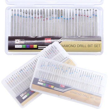 

30Pcs/set Diamond Burr Electric Apparatus For Manicure Milling Drill Bit Set Pedicure Machine Nail Art Drill Accessory LAA02