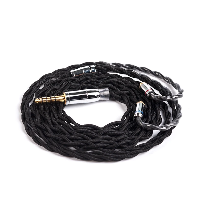 KBEAR монокристаллической Медь кабель 2,5/3,5/4,4 мм балансный кабель для ZS10 PRO ZST C12 C10 BLON BL-03 V90 BA5 - Цвет: MMCX4.4