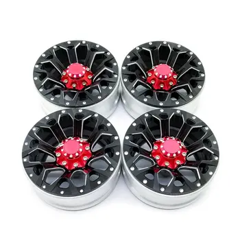 

4PCS 1.9Inch RC Rock Crawler Alloy Wheel Rim Beadlock for 1:10 Axial SCX10 90034 90035 90044 D90 4WD Traxxas TRX-4 RC Car Part