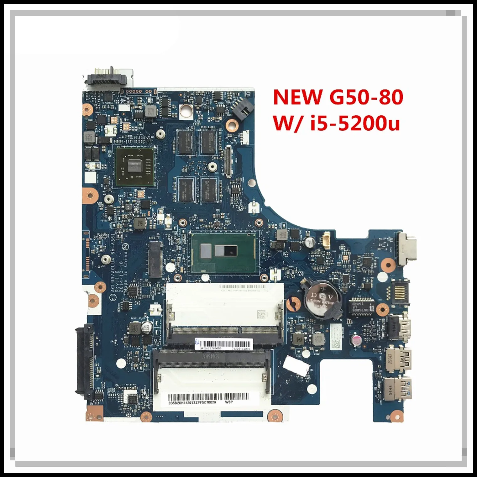 Для Lenovo G50-80 материнская плата для ноутбука 5B20H14397 с SR23Y I5-5200U CPU M230 2G GPU ACLU3/ACLU4 NM-A361 MB
