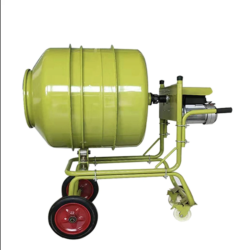 280l 4kw Small electric drum-type household feed mixer for concrete, sand and concrete mixers for construction sites