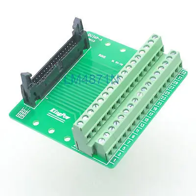 

DHL/EMS 10 LOTS IDC34 male plug 34pin port header Terminal Breakout PCB Board block 2 row screw -d2