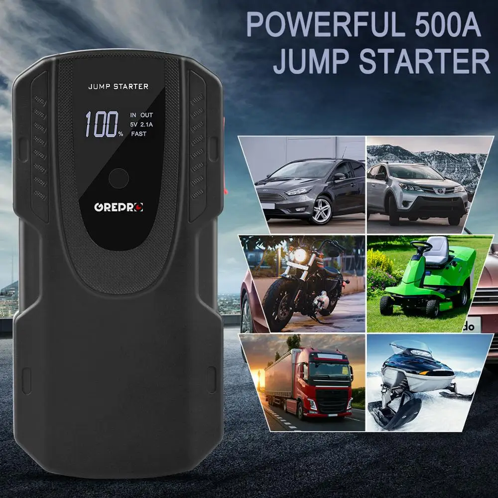 13800 mAh автомобильный стартер 600A 12 V аварийный аккумулятор автомобиля Внешняя