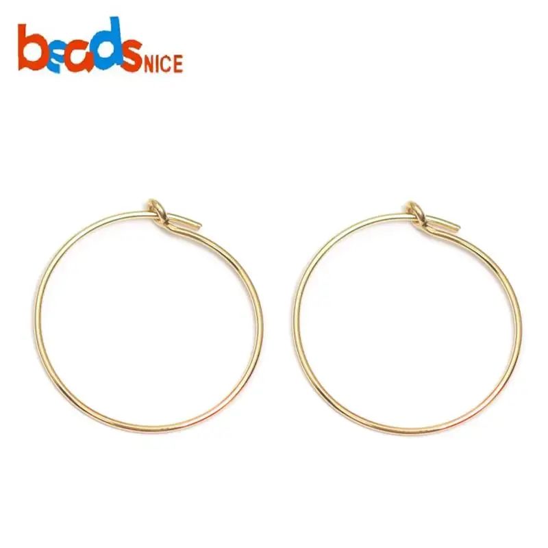 

Beadsnice Gold Filled Hoop Earrings for Women Girl Earring Components Findings 39814