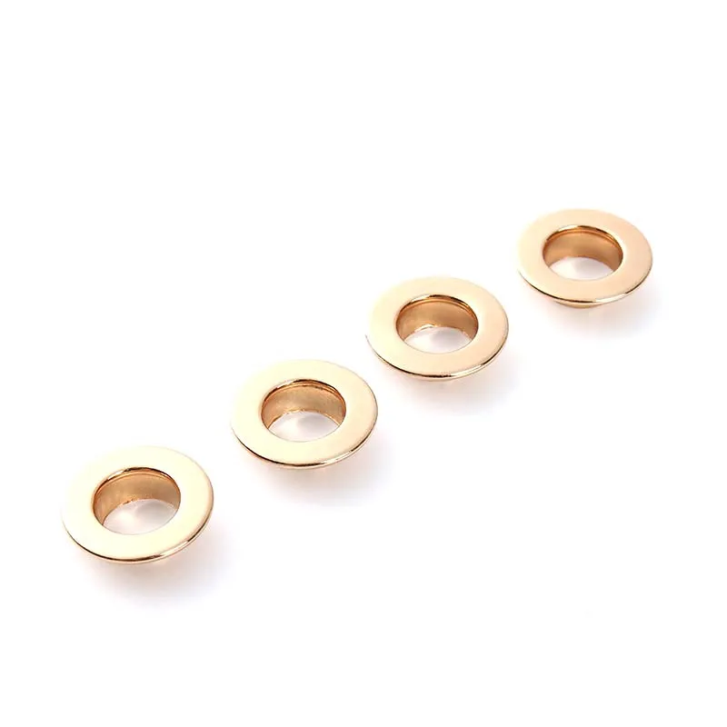 100 комплекты 1/2 ''12mm втулка проушины с моется на одежда из полотна кожа с подложкой цвет серебристый, золотой металлический Бронзовый Цвет выбор - Цвет: Gold