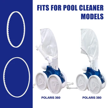 

2pcs Universal Practical Belt Replacement Kit Solid Pool Cleaners Small And Large Transparent Easy Install For Polaris 360 380