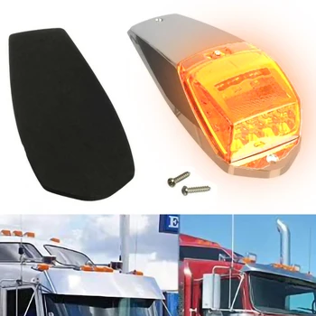 

17LED Car Roof Warning Top Marker Clearance Running Warning Lights 12V Truck Trailer Yellow Clearance Lamp Side Marker Lights