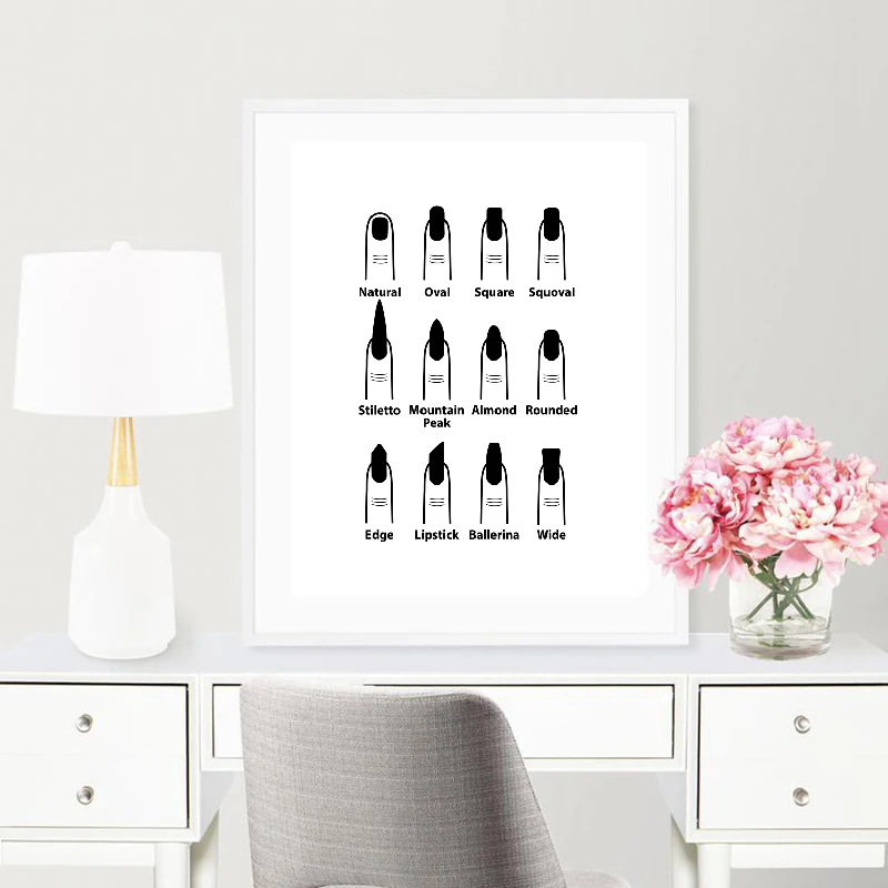 Nail-Salon-Quotes-Makeup-Wall-Art-Posters-and-Prints-Nail-Tech-Artist-Gift-Fashion-Art-Picture (3)
