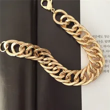 Массивный стиль золотой цвет концентрированная цепь тяжелая цепь браслет хип-хоп стиль высокое качество продукта