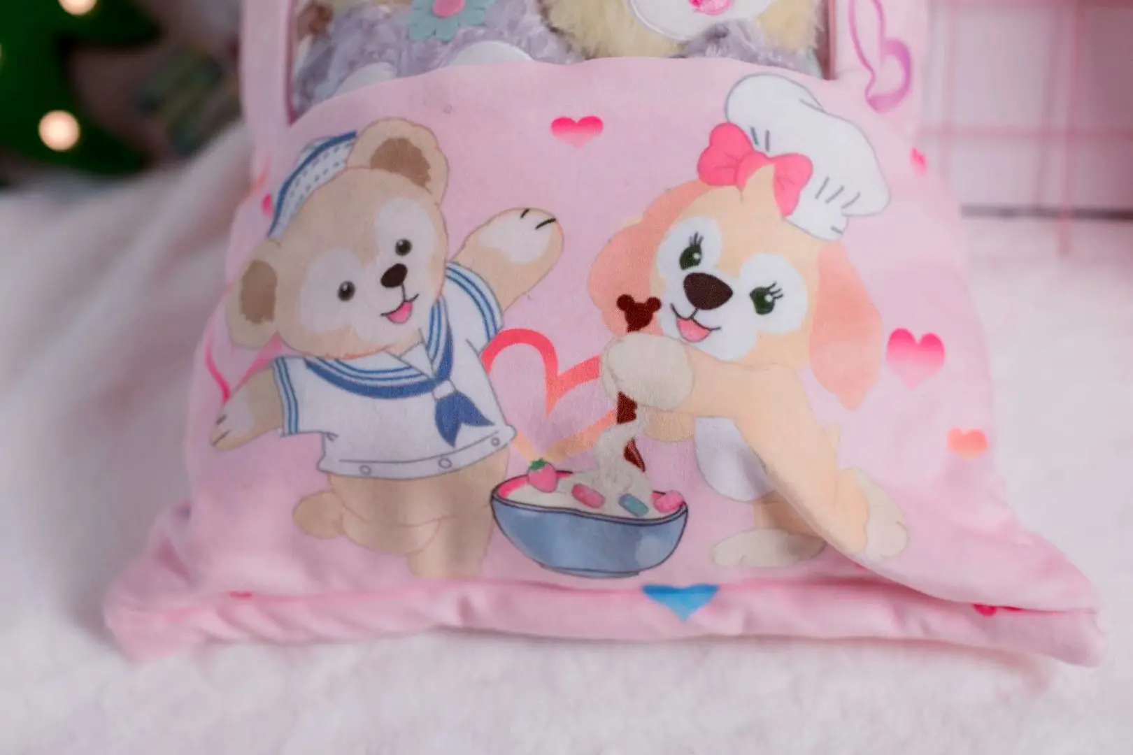 Большой мешок закуски подушки медведи Duffy и shelliemay ba lei tu Детские Женские подарок на день рождения плюшевые игрушки