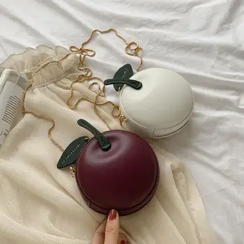 

Fashion Three-dimensional Cherry One-shoulder Diagonal Cross Bag Cute Small Capacity Coin Purse Crossbody Bags for Women