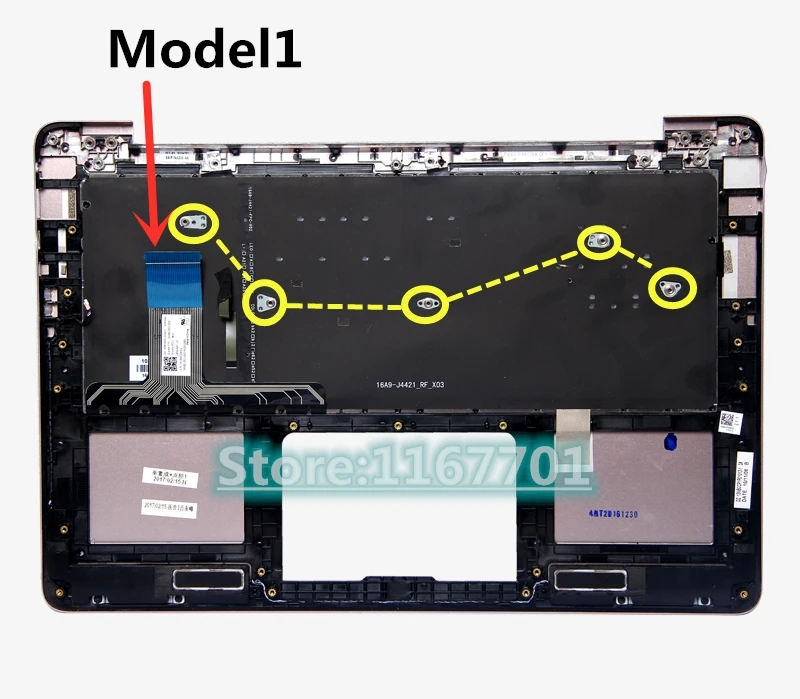 Ноутбук США Подсветка клавиатуры верхняя оболочка чехол для Asus zenbook UX330 UX330U UX330UA UX330C UX330CA золото серебро - Цвет: Model1-Gold