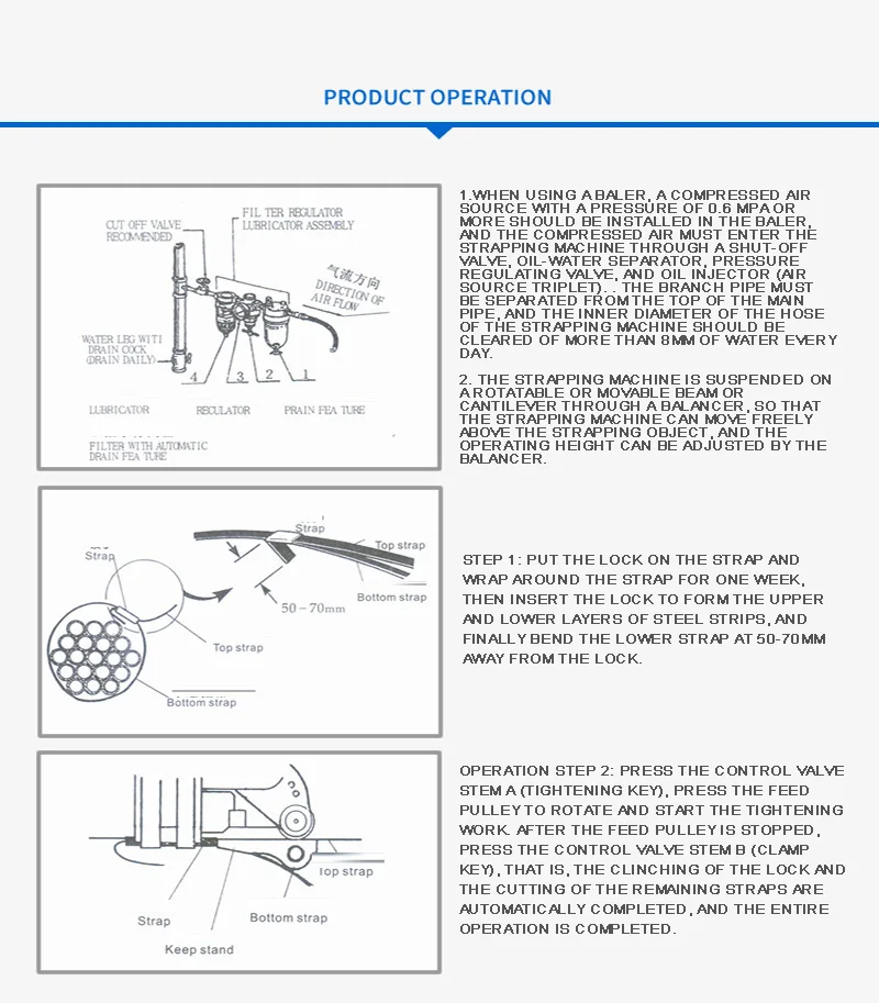 ZK-16/19A стальной ленточный пресс-подборщик пневматический комбинированный чугунный лист пресс-подборщик/упаковочная машина пневматическая стальная обвязка машина
