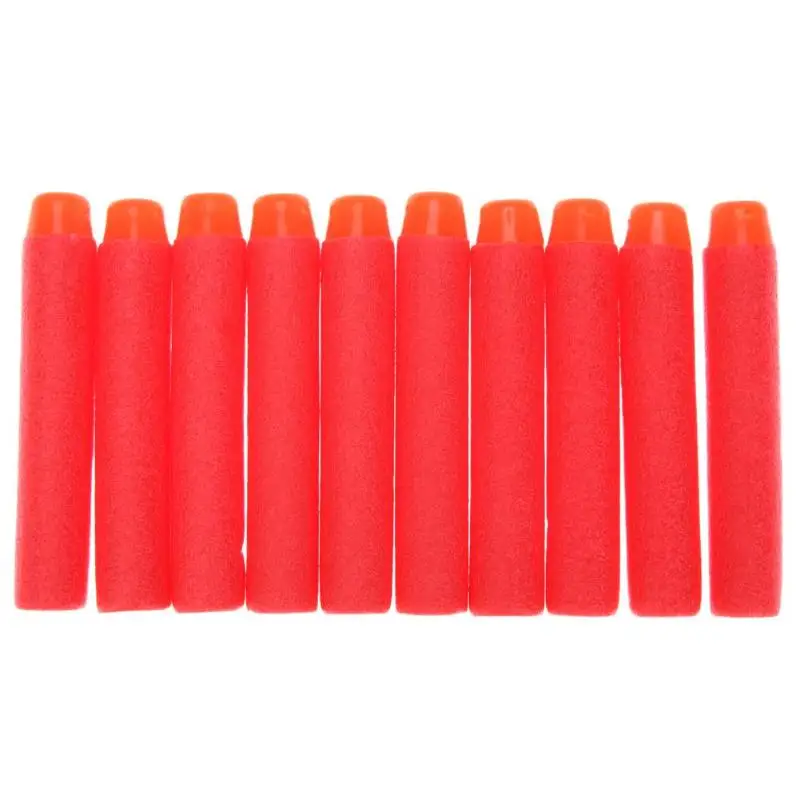 100pcs Red 100 шт для пуль Nerf EVA Мягкая полая головка 7,2 см заправка пули дротики для Nerf аксессуары для игрушечного пистолета для Nerf бластеров - Цвет: 100pcs Red