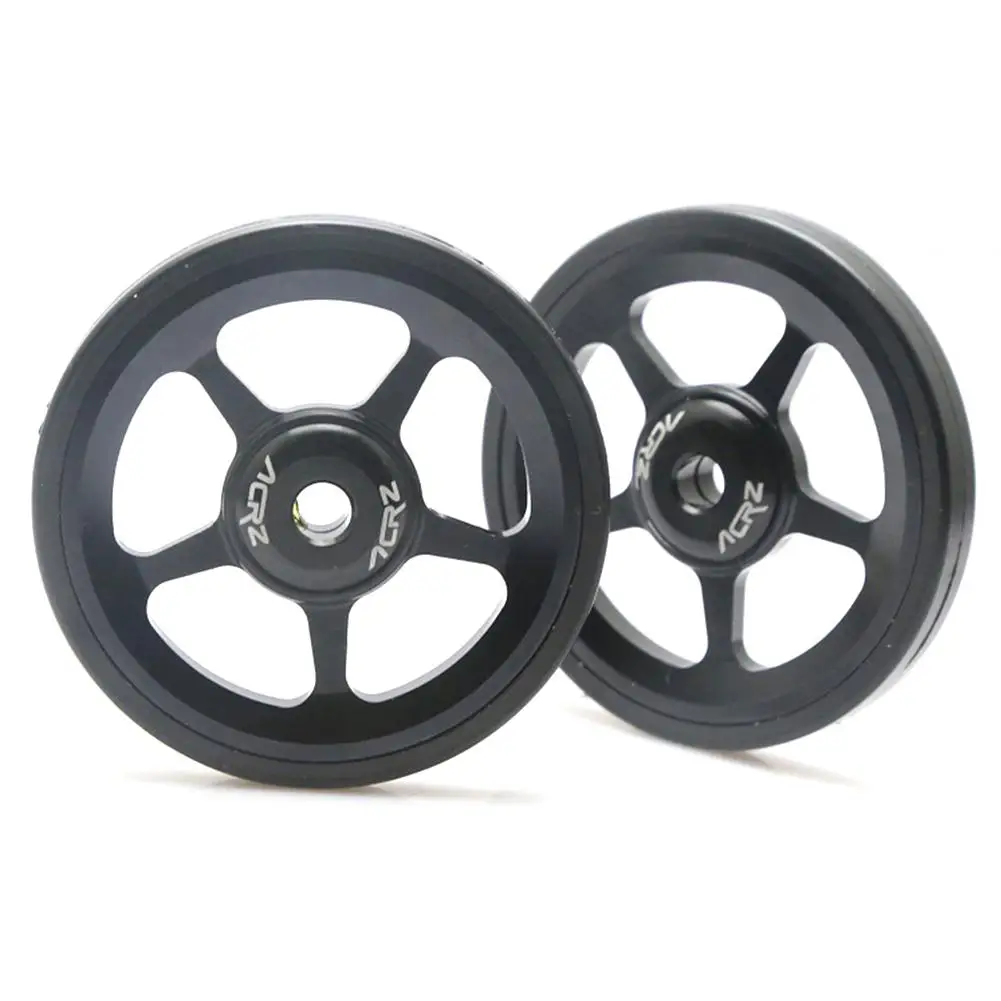 buy 1 pair Folding Bicycle Easywheel 3 Colors Aluminum Alloy Super Lightweight Easy Wheels + Titanium bolts For Brompton 22g pcs