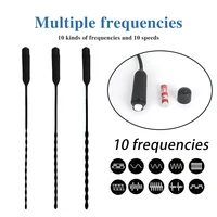 10-Frequenz-Harnröhrenvibrator, Katheter, Penis-Plug, Sexspielzeug für Männer, vibrierender Harnröhren-Plug, Penis-Einfügung, Harnröhren-Sound-Dilatator 3