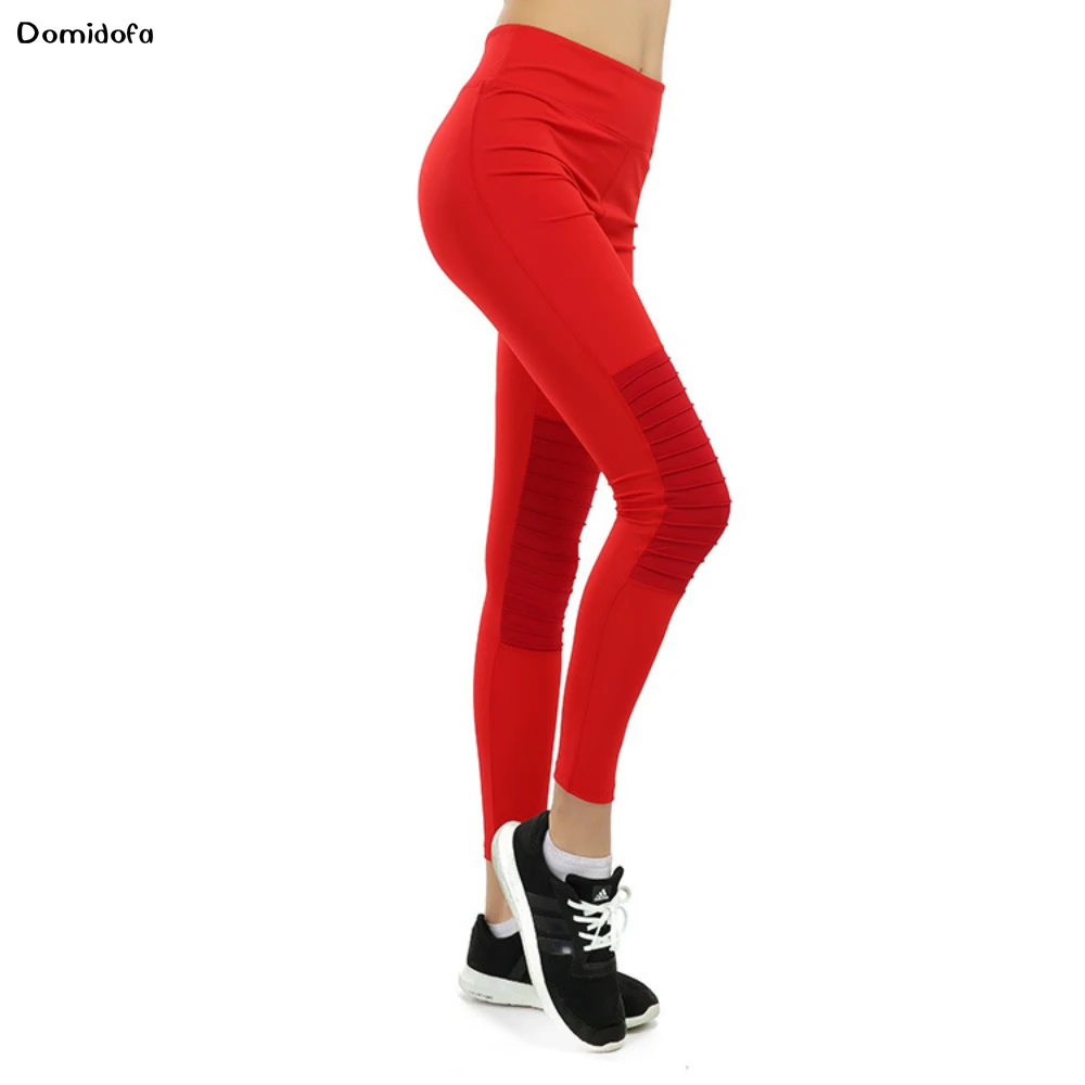 

New wide women's pleated mesh yoga pants sports fitness running leggings polyester sweat absorbent leggings for pencil pants