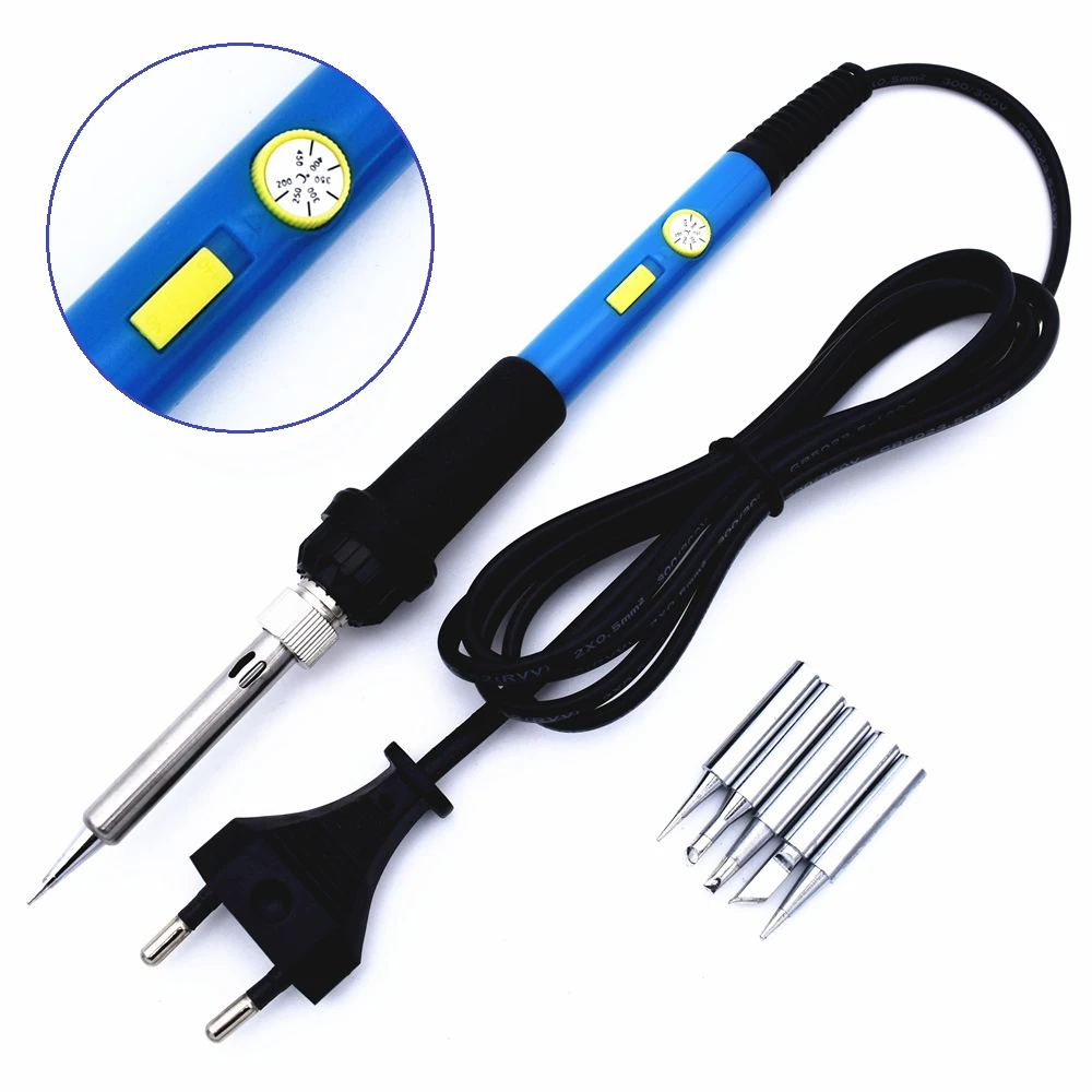 220V 60W Adjustable Electric Temperature Gun Welding Soldering Iron Tool+5Tips 220V 60W Adjustable Electric Temperature Gun Welding Soldering Iron Tool+5Tips