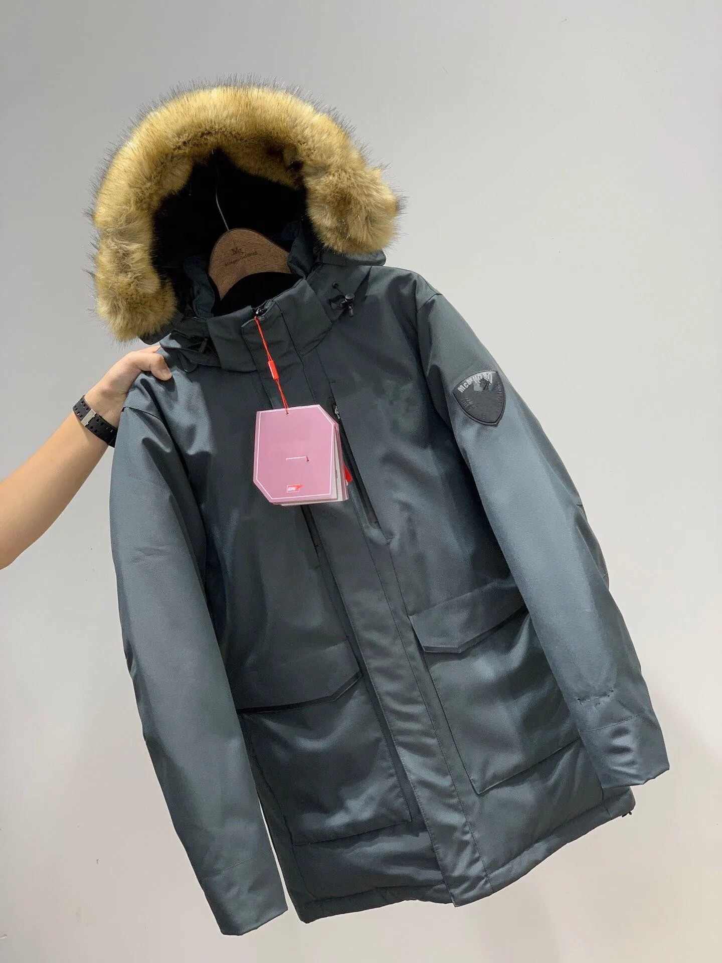 TNF пуховик мужской средней длины молодежный популярный бренд North 1 поверхность толстый пуховик пальто